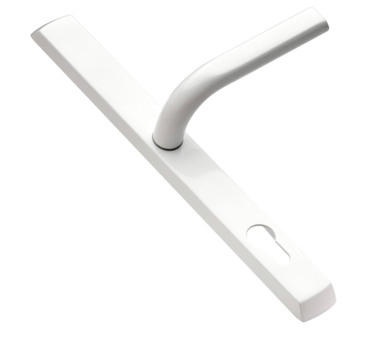 LOXTA 92 Lever/Lever UPVC Furniture - 278mm Backplate