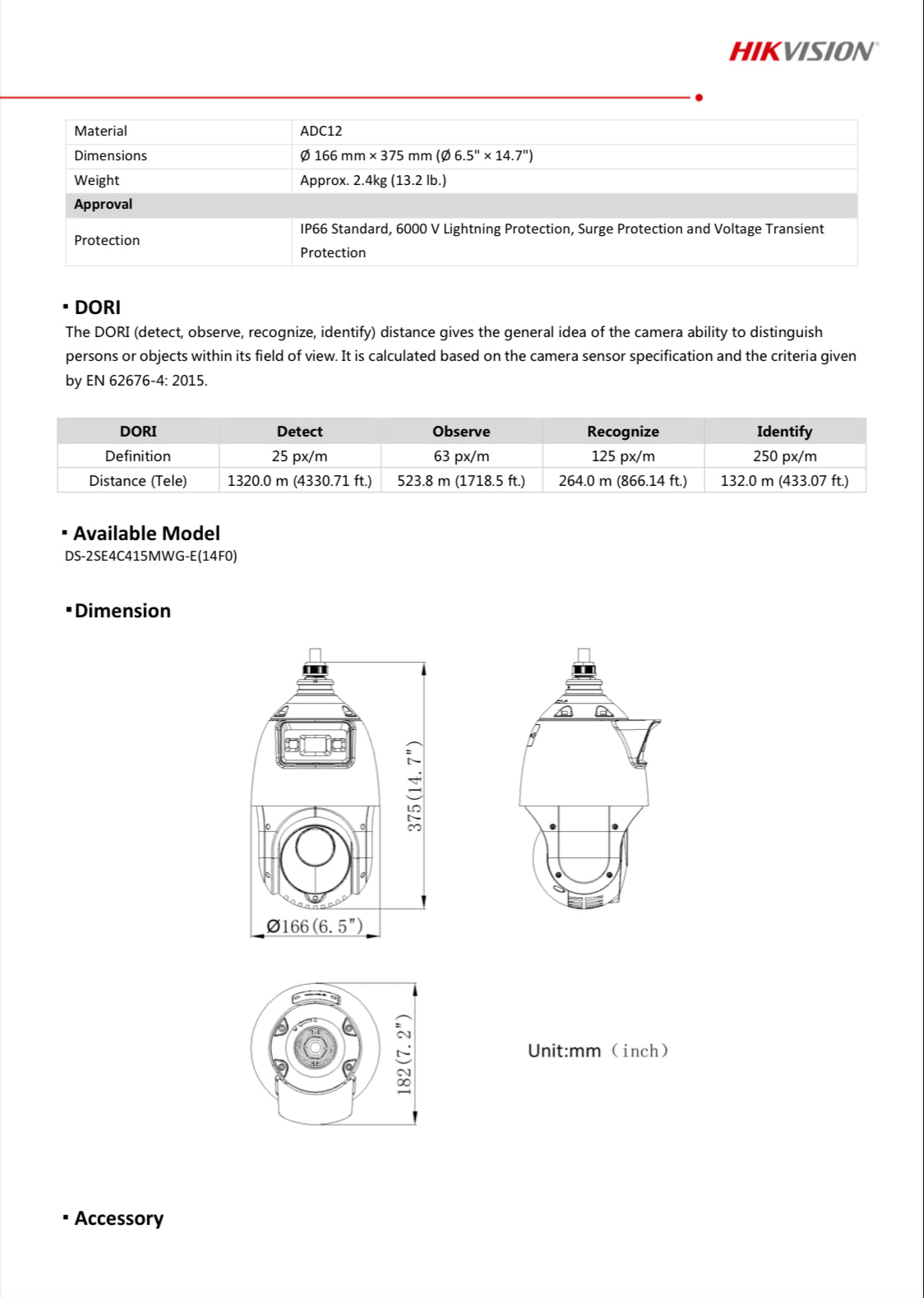 DS-2SE4C415MWG-E(14F0)