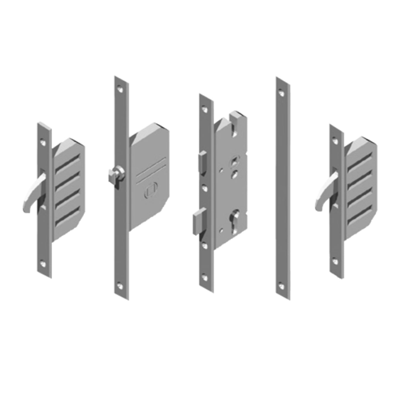 WINKHAUS AV2 EntryGuard Lever Operated Latch & Deadbolt 20mm Radius - 2 Hook