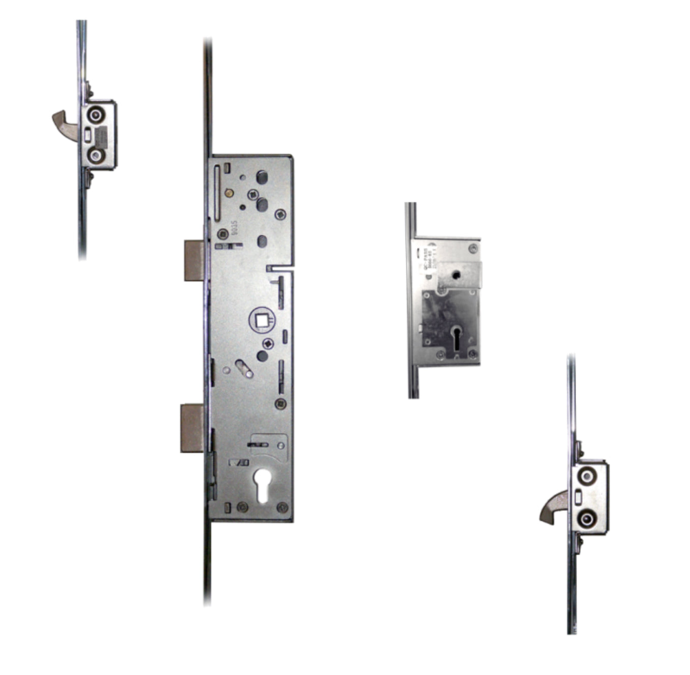 ERA Lever Operated Latch & Deadbolt Split Spindle - 20mm Faceplate - 2 Large Hooks & Deadlock