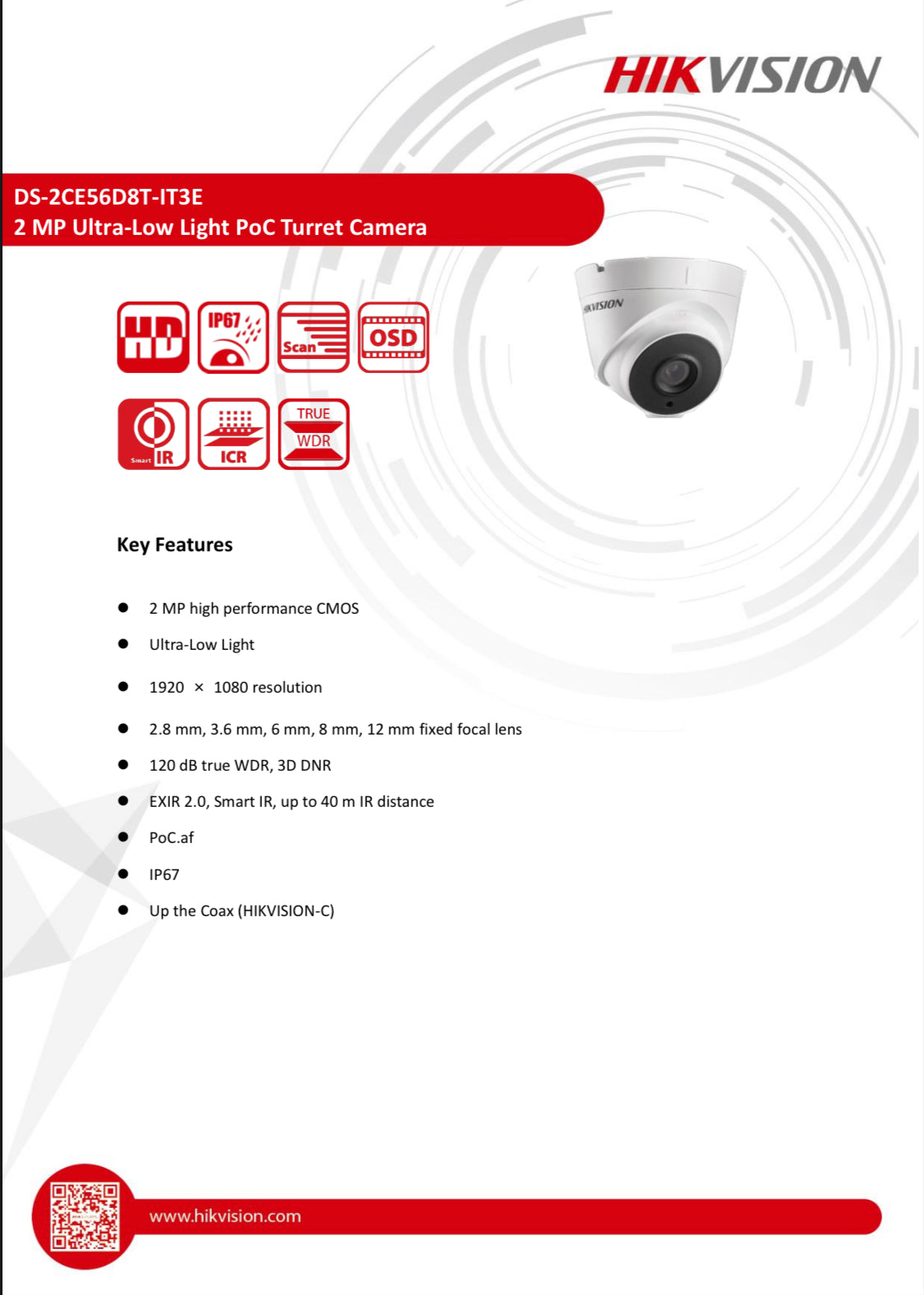 DS-2CE56D8T-IT3E-2.8MM