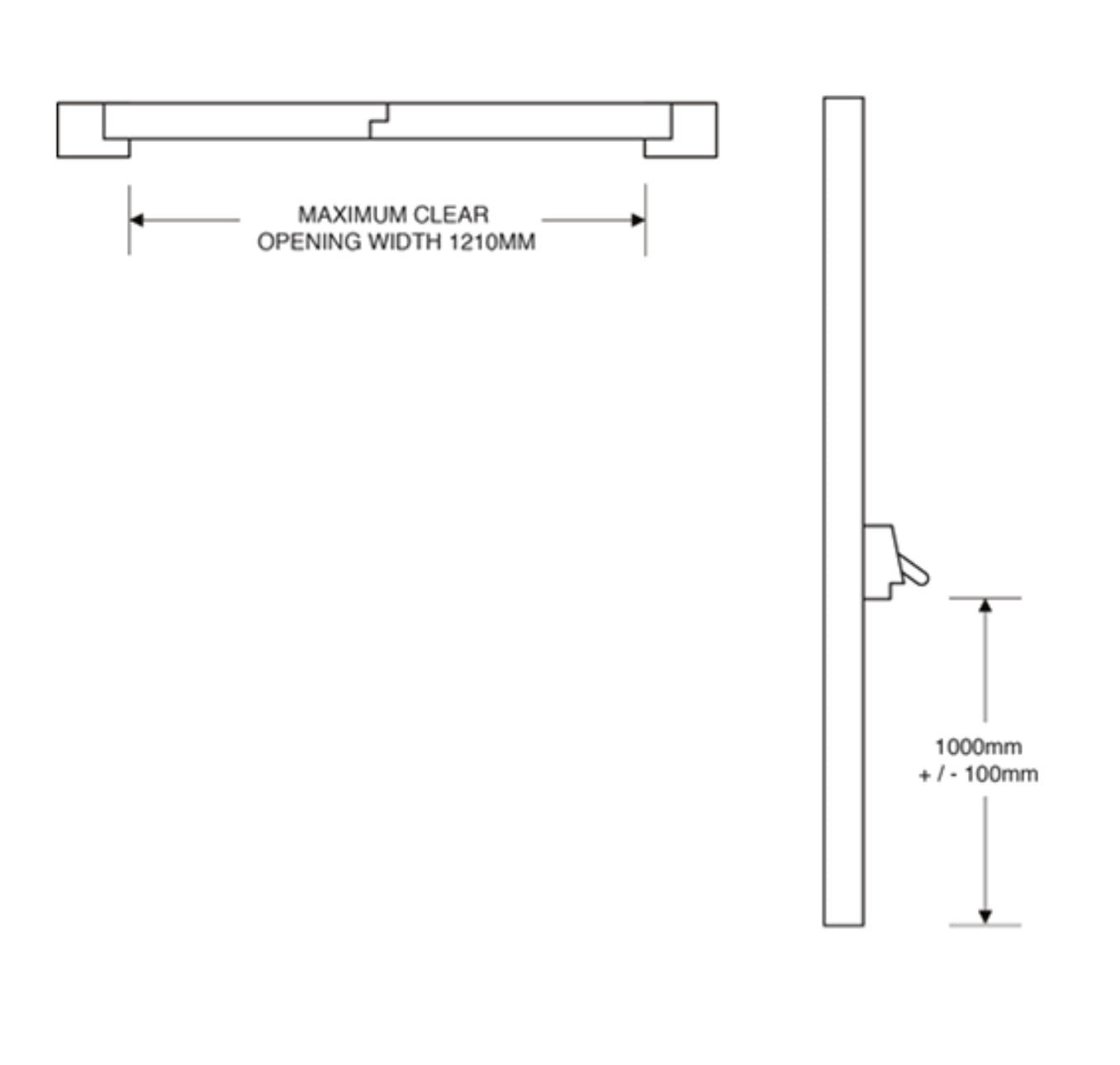 ASEC Single Panic Bolt