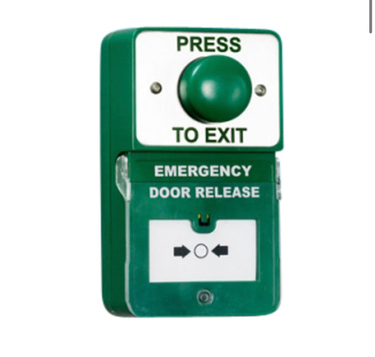 ASEC Dual Unit Combined Exit Button and Call Point