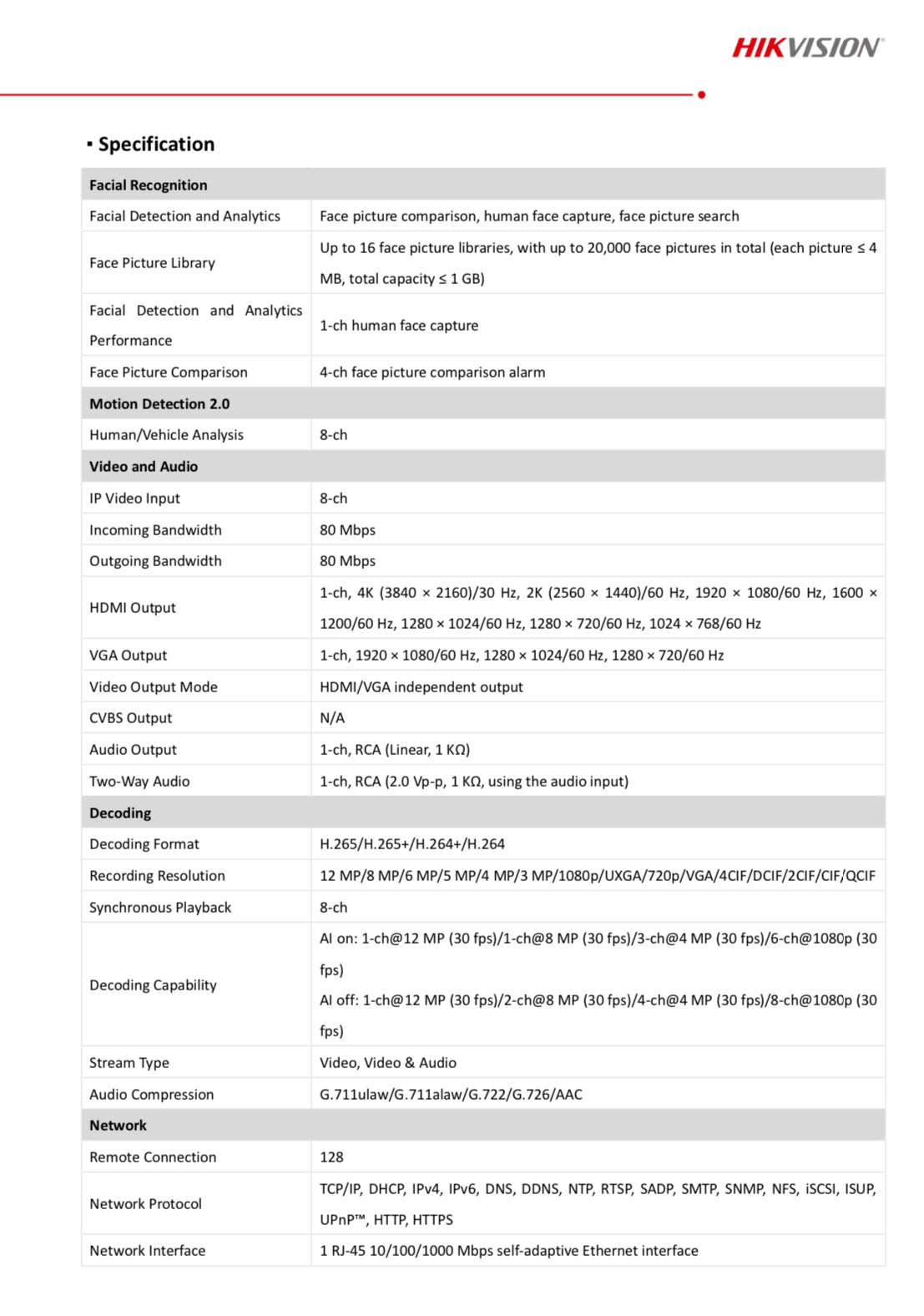 DS-7608NXI-K1/8P/ALARM4+1