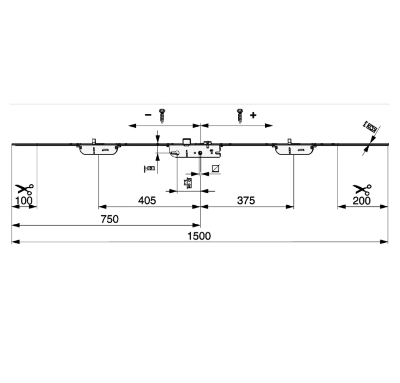 MACO Protect Lever Operated Latch & Deadbolt Multipoint Lock With Finger Bolt