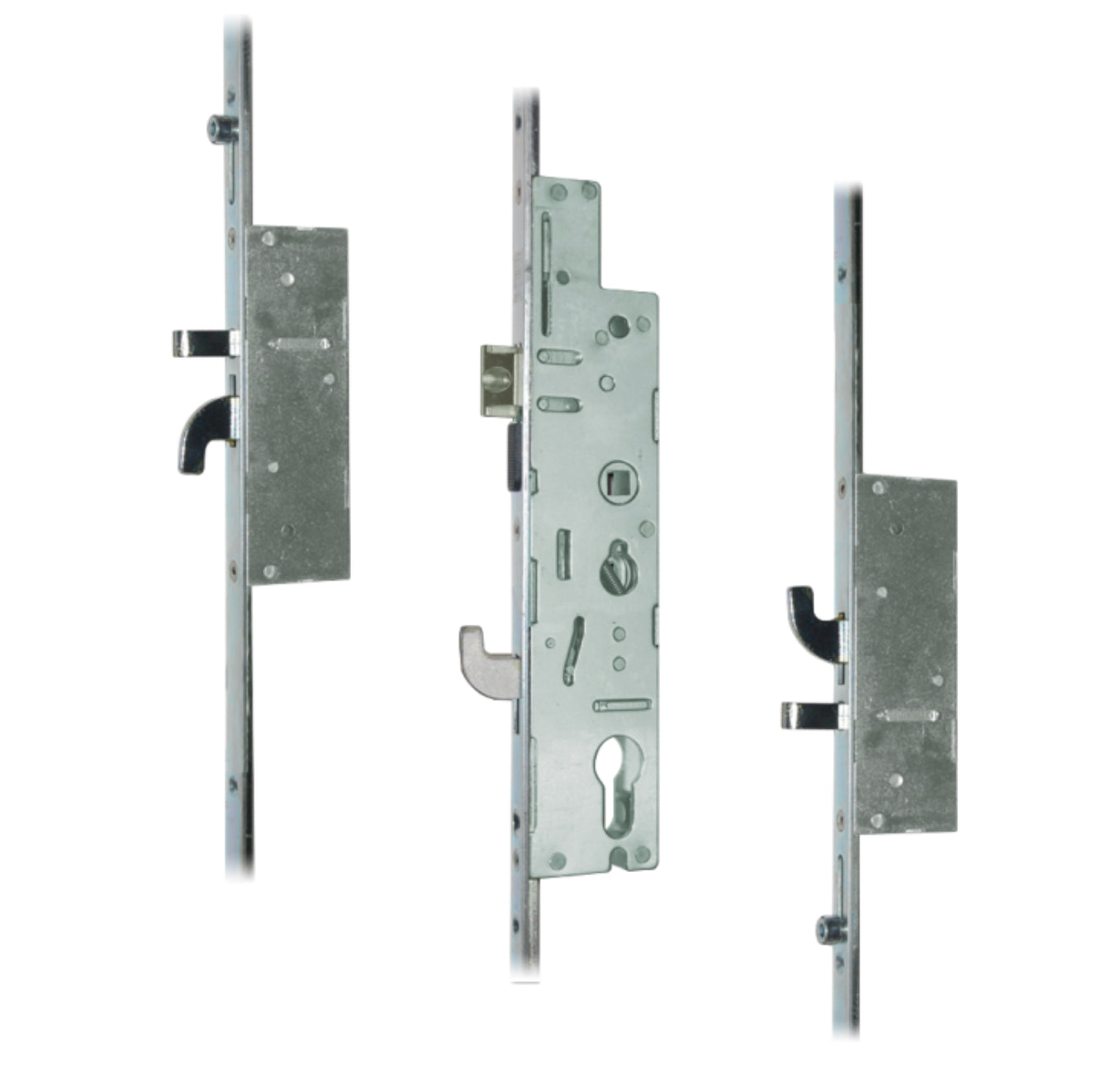 FULLEX XL 44mm Lever Operated Latch & Hookbolt - 2 Hook & 2 Anti-Lift