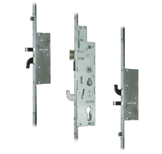 FULLEX XL 44mm Lever Operated Latch & Hookbolt - 2 Hook & 2 Anti-Lift