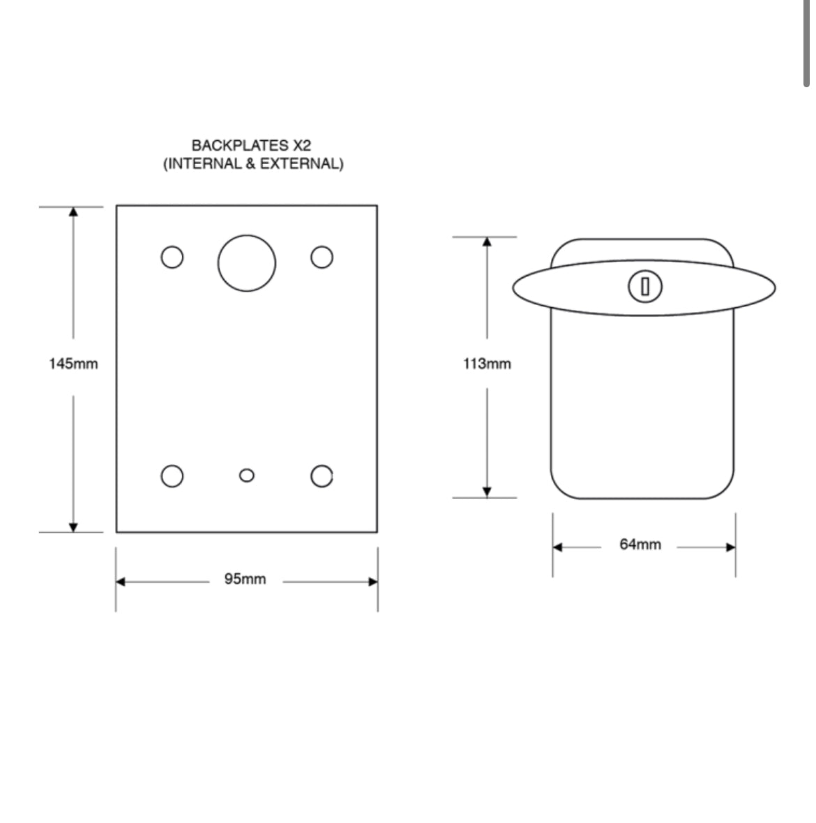 GARADOR GAR0150 Garage Door Handle Conversion Kit