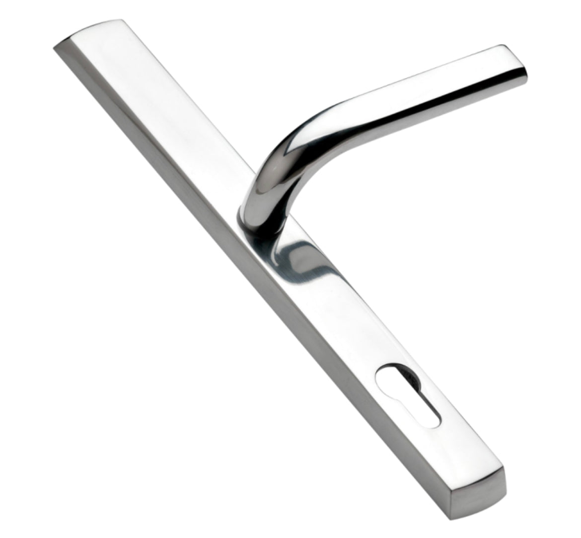 LOXTA 92 Lever/Lever UPVC Furniture - 278mm Backplate