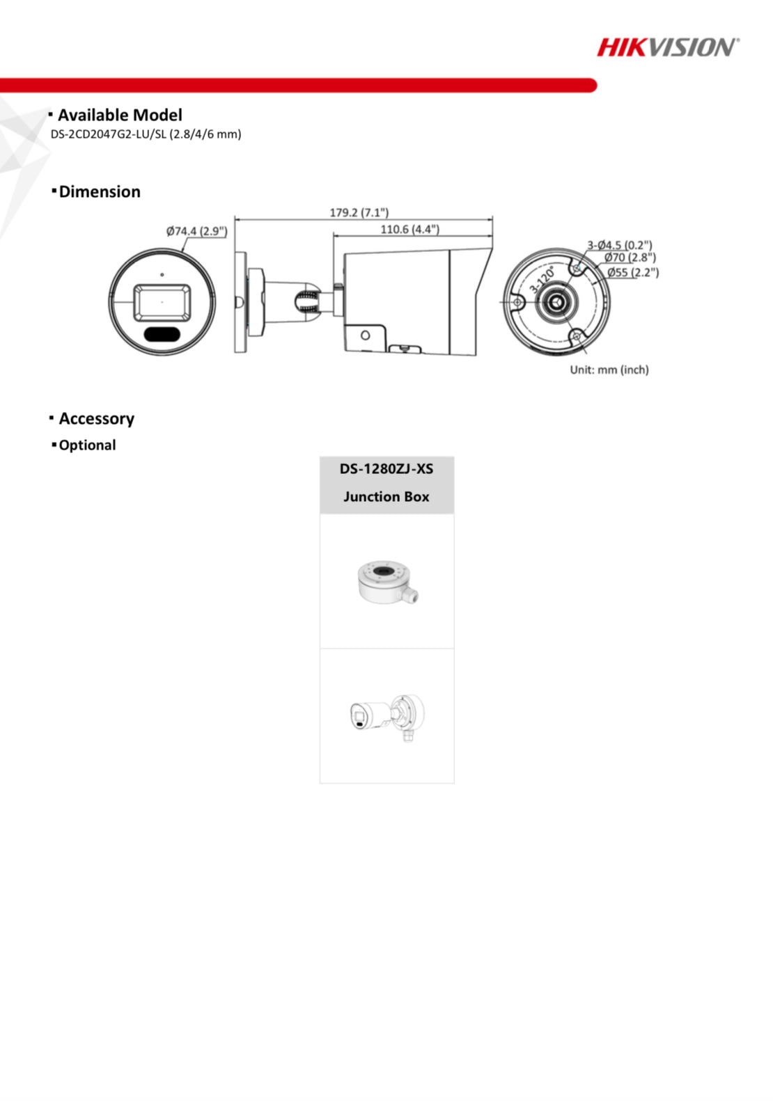 DS-2CD2047G2-LU/SL(2.8MM)
