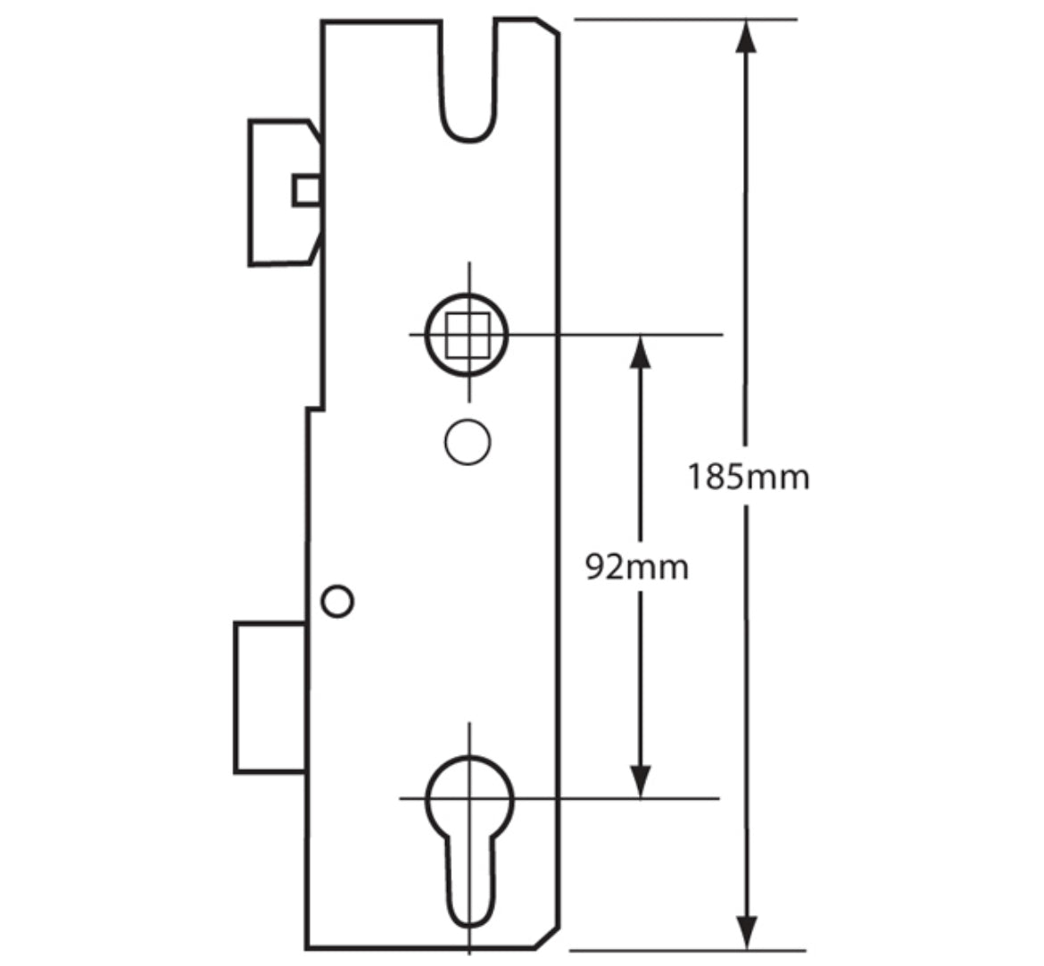 WINKHAUS Cobra Lever Operated Latch & Deadbolt Gearbox