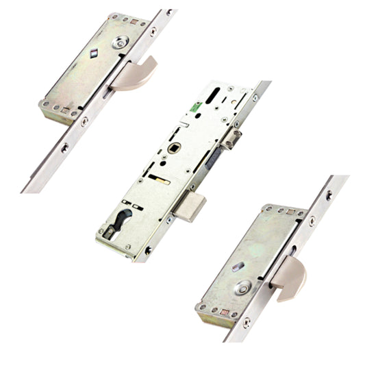 ERA Lever Operated Latch & Deadbolt Split Spindle - 20mm Faceplate - 2 Large Hooks