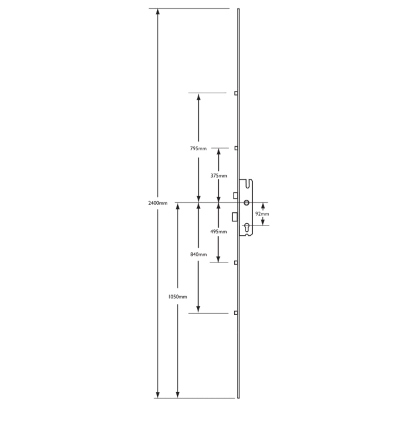 MACO Lever Operated Latch & Deadbolt - 4 Roller