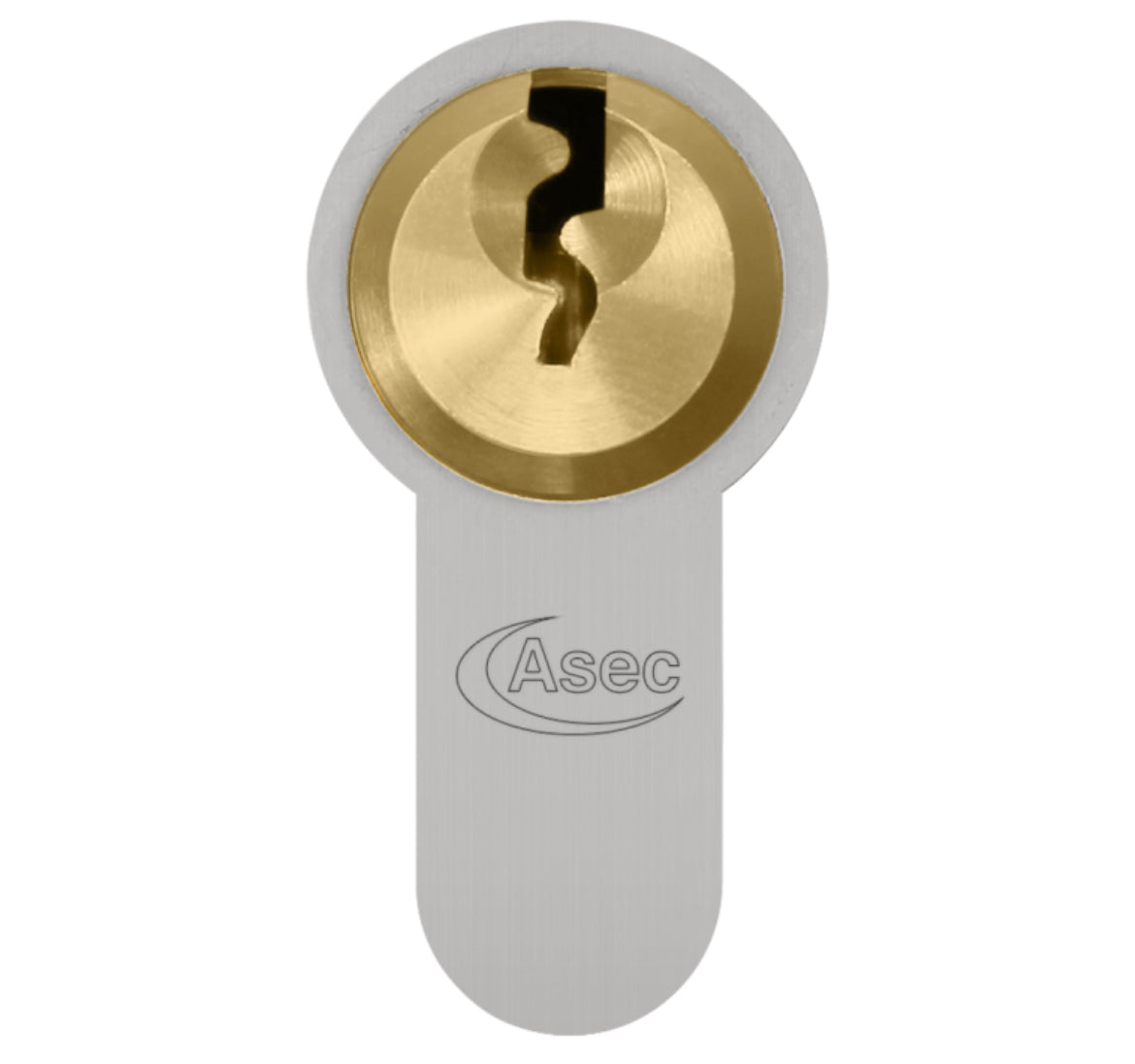 ASEC Vital 6 Pin Half Euro Dual Finish Snap Resistant Cylinder