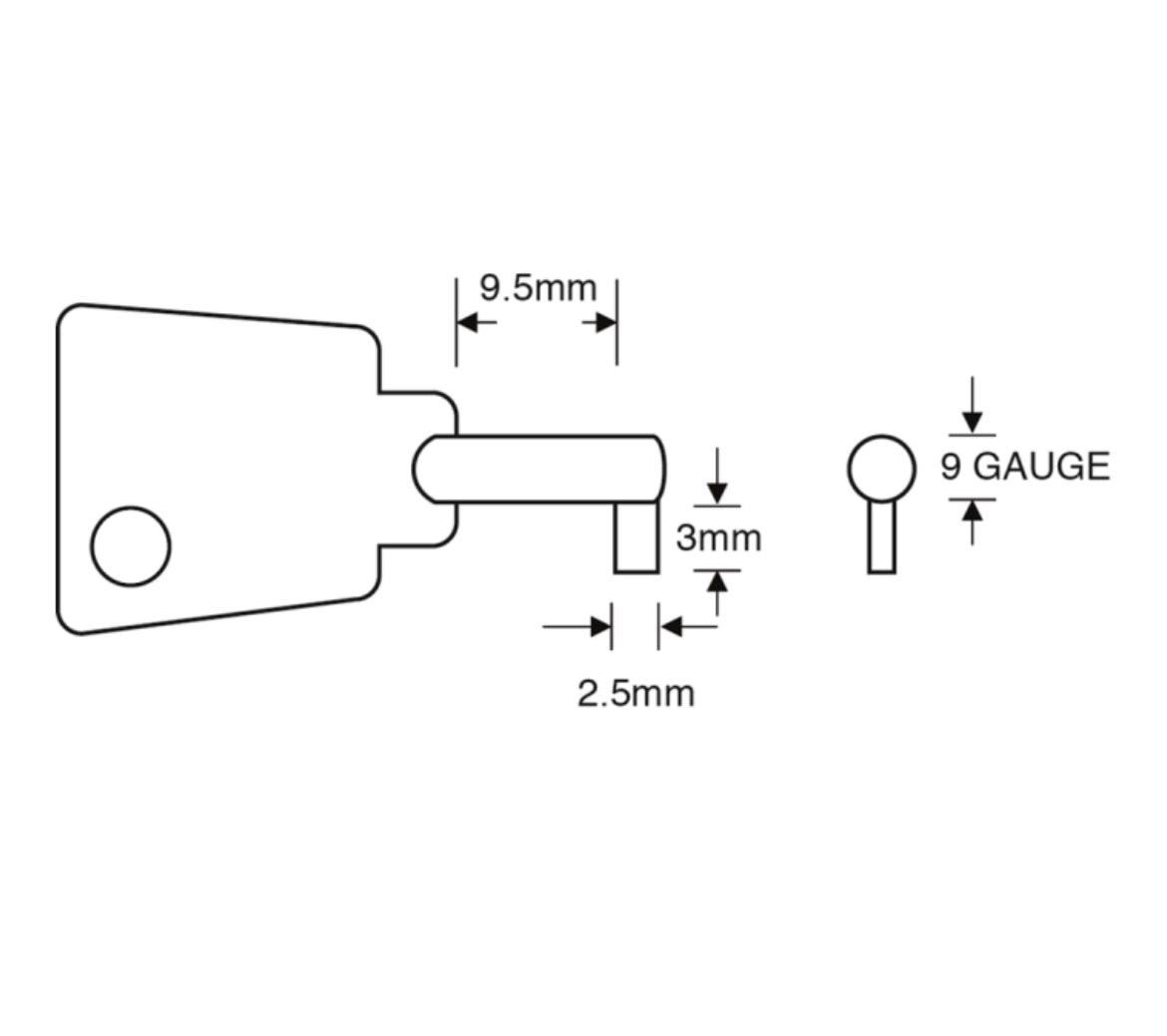 ASEC TS7542 Fab N Fix Window Key