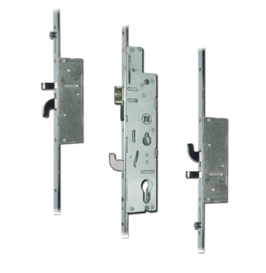 FULLEX XL Lever Operated Latch & Hookbolt Twin Spindle - 2 Hook, 2 Anti-Lift & 4 Roller
