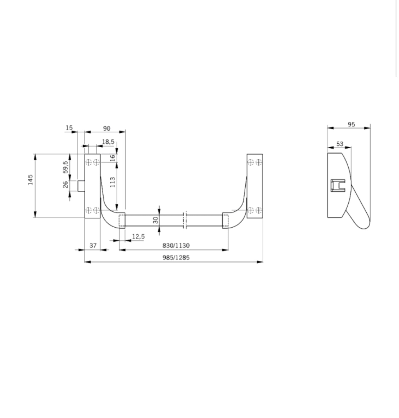 DORMAKABA PHA2221 Standard Panic Latch