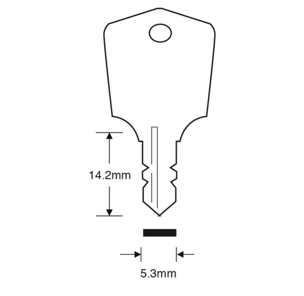 ASEC TS7539 Premier Window Key