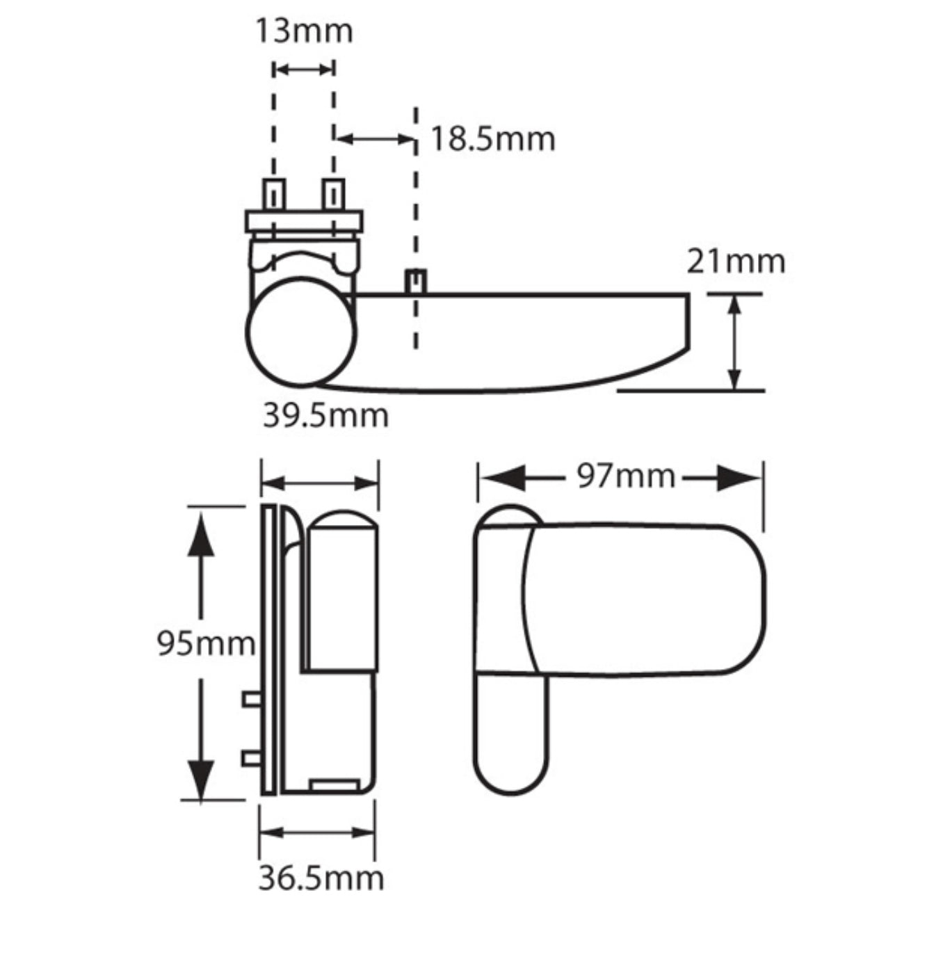 AVOCET 3D Triad Flag Hinge