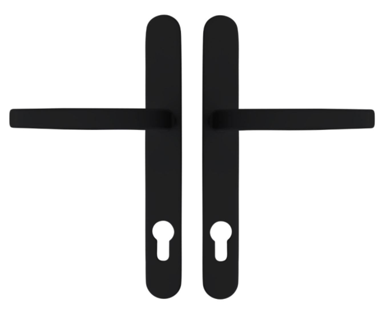 ASEC Vital Lever Long Backplate 211mm