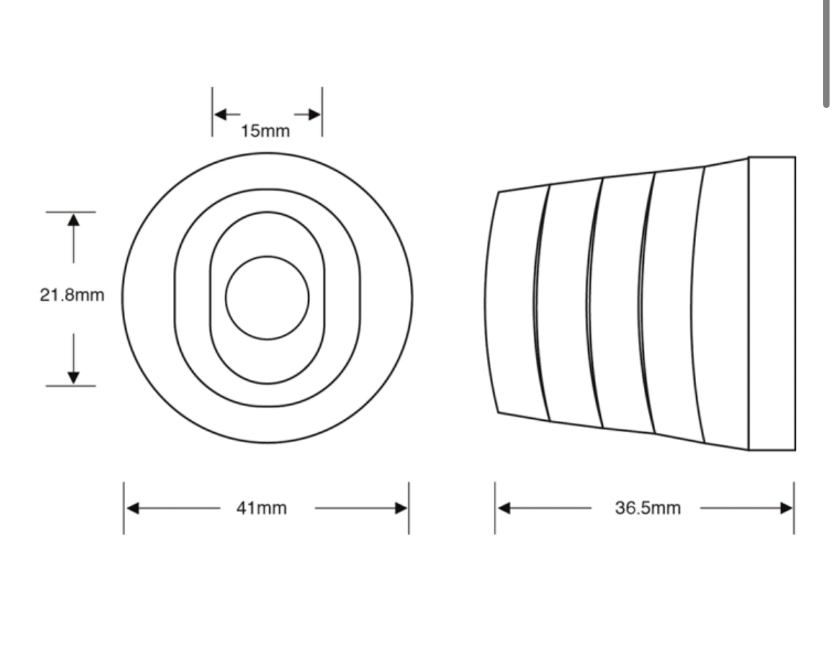 ASEC Oval Bullet Lock Housing