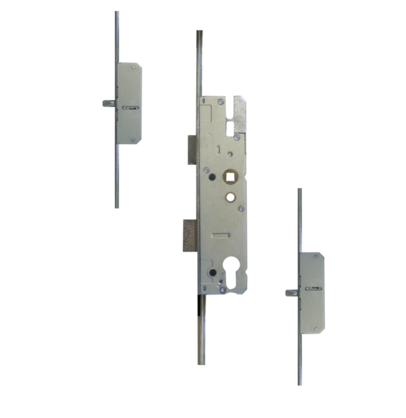 KFV Lever Operated Latch & Deadbolt Long Version - 2 Round Bolt