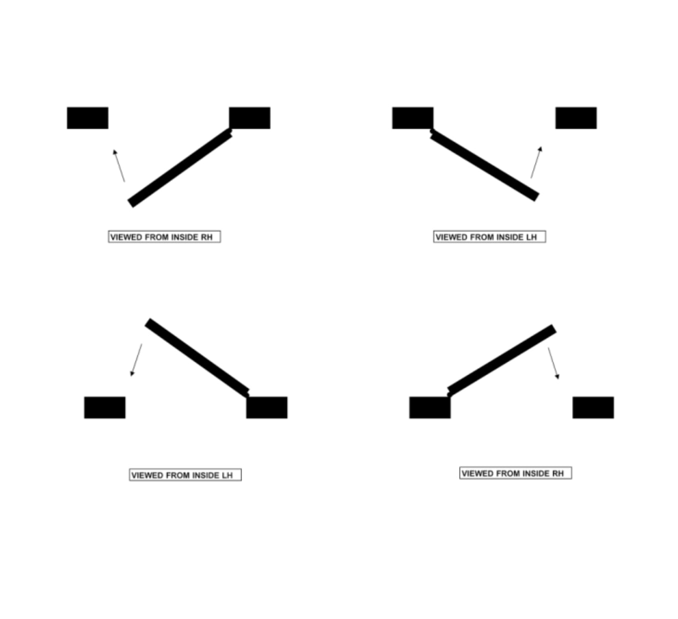 Winkhaus AV2-F 2070 M2 Lever Operated Latch Only 20mm Radius Faceplate - 2 Hook