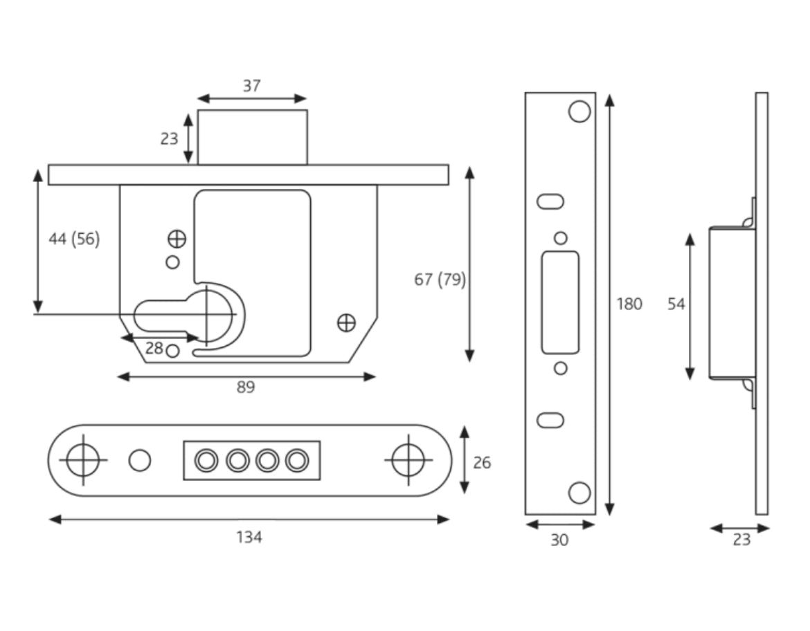 ERA 263 & 363 Fortress BS Euro Deadlock With Cylinder
