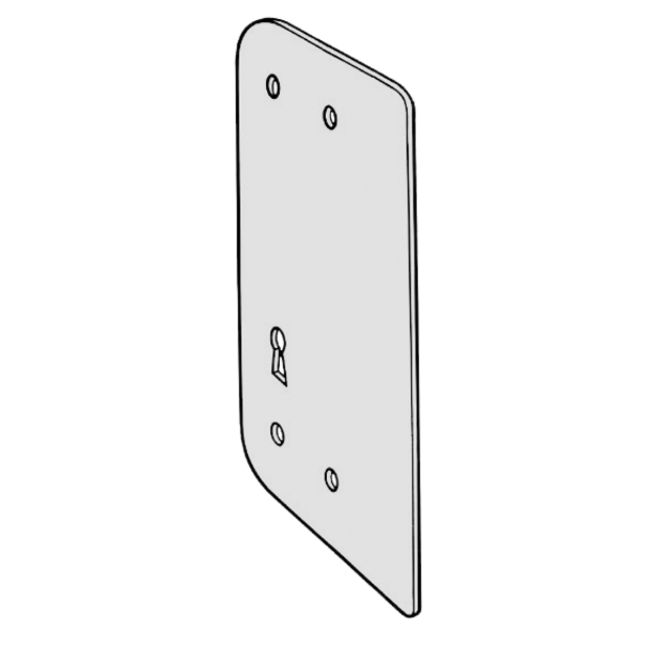 KICKSTOP AT1 Anti-Thrust Plate To Suit Deadlocks