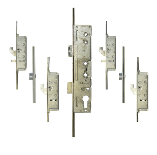 LOCKMASTER Lever Operated Latch & Deadbolt Twin Spindle - 4 Hook 2 Anti-Lift 2 Roller