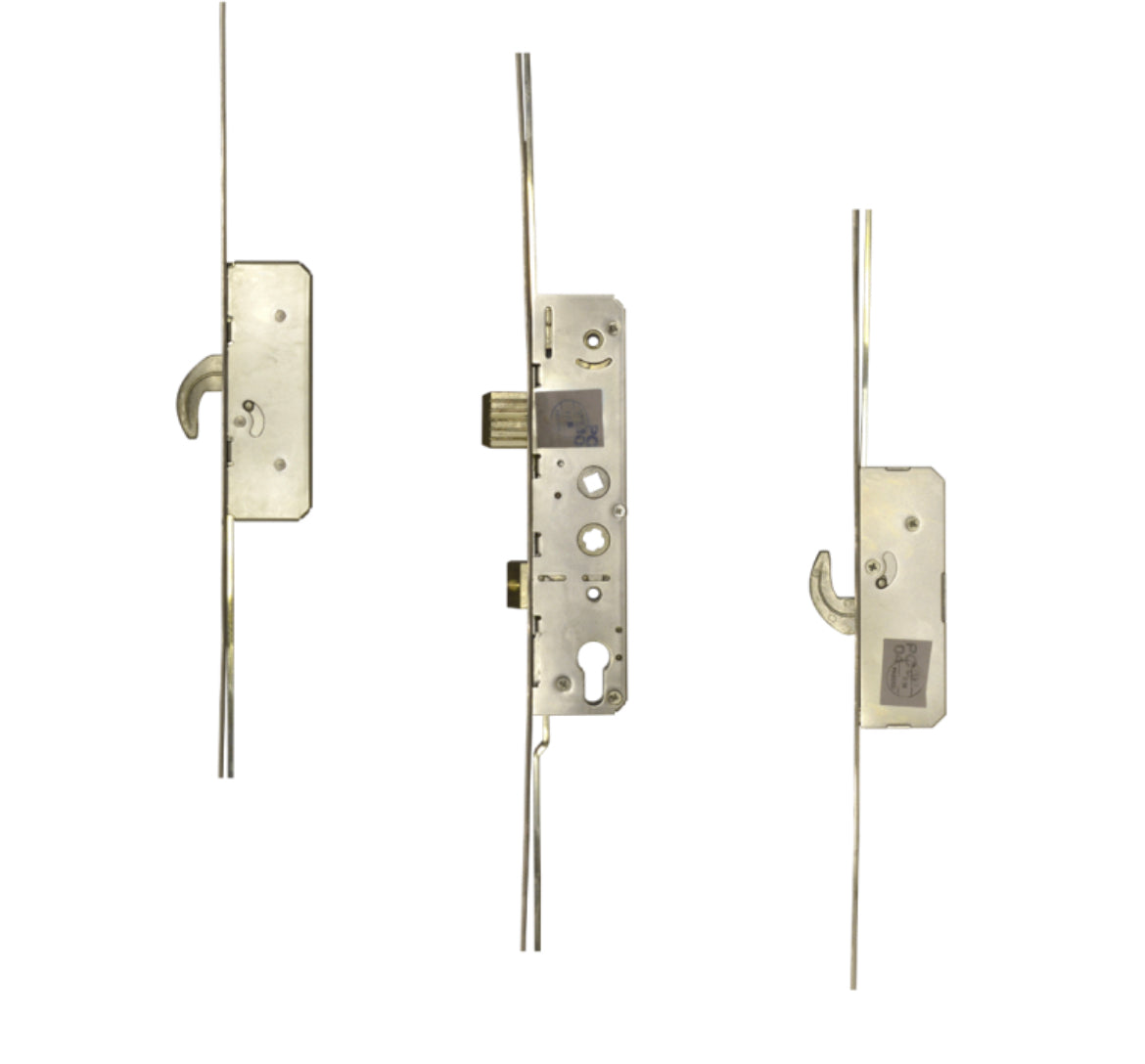 AVANTIS Lever Operated Twin Spindle Latch & Deadbolt - 2 Hook