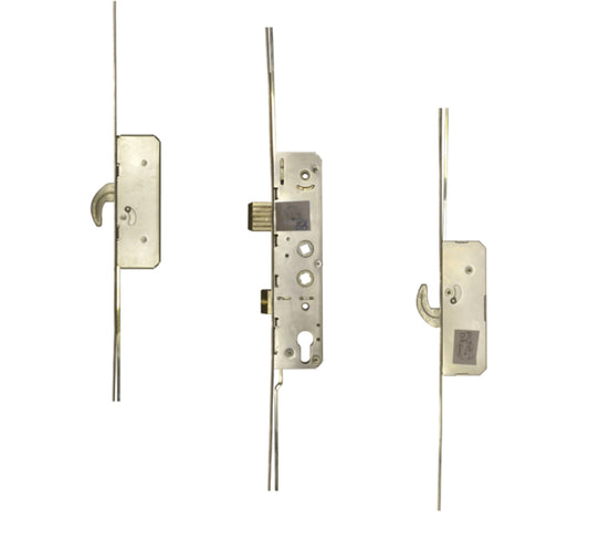 AVANTIS Lever Operated Twin Spindle Latch & Deadbolt - 2 Hook