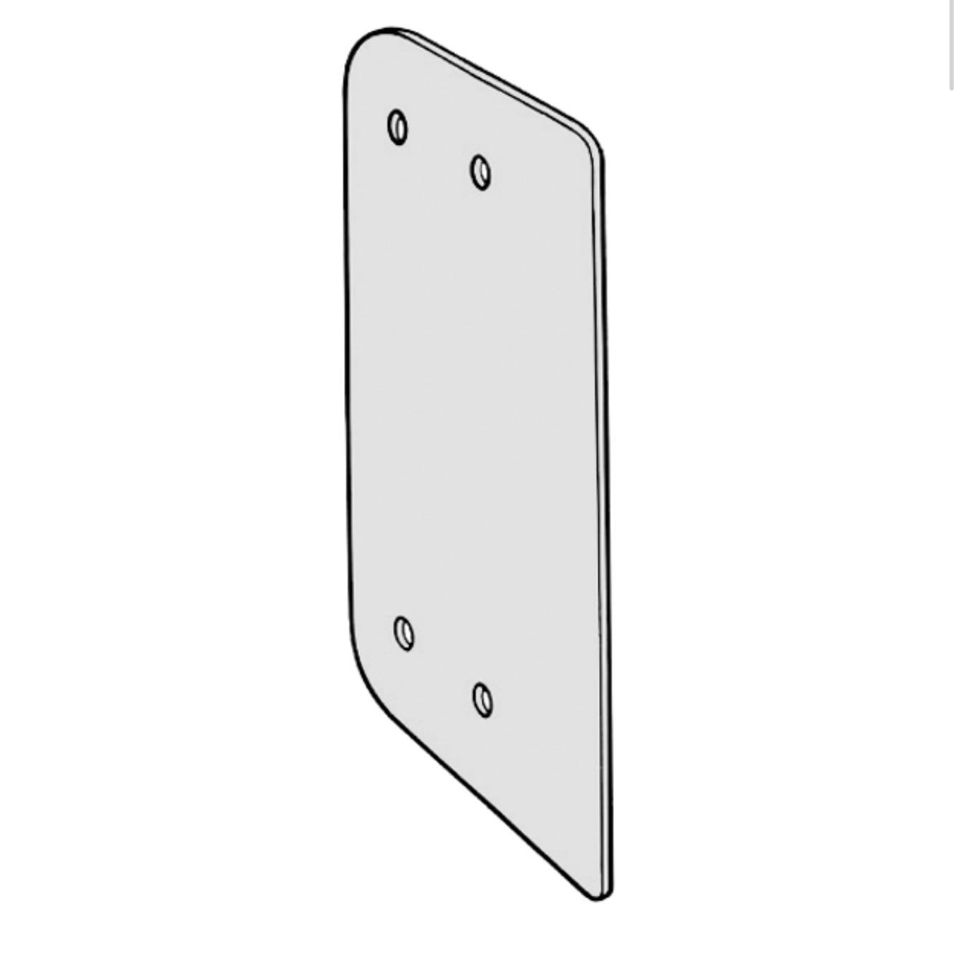 KICKSTOP AT1 Anti-Thrust Plate To Suit Deadlocks