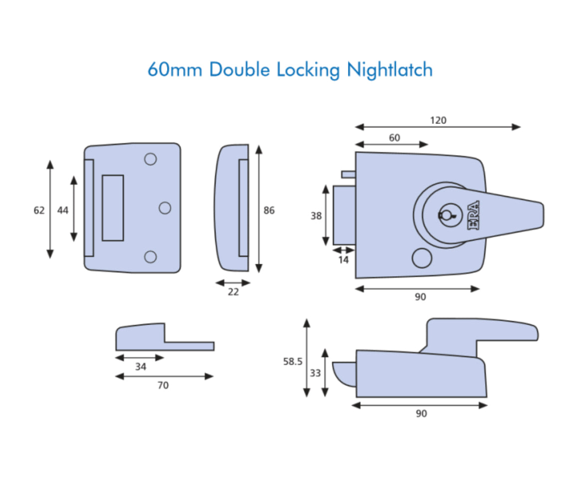 ERA 183 & 193 Deadlocking Nightlatch