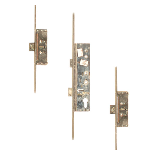 LOCKMASTER Lever Operated Latch & Deadbolt Twin Spindle - 2 Dead Bolt