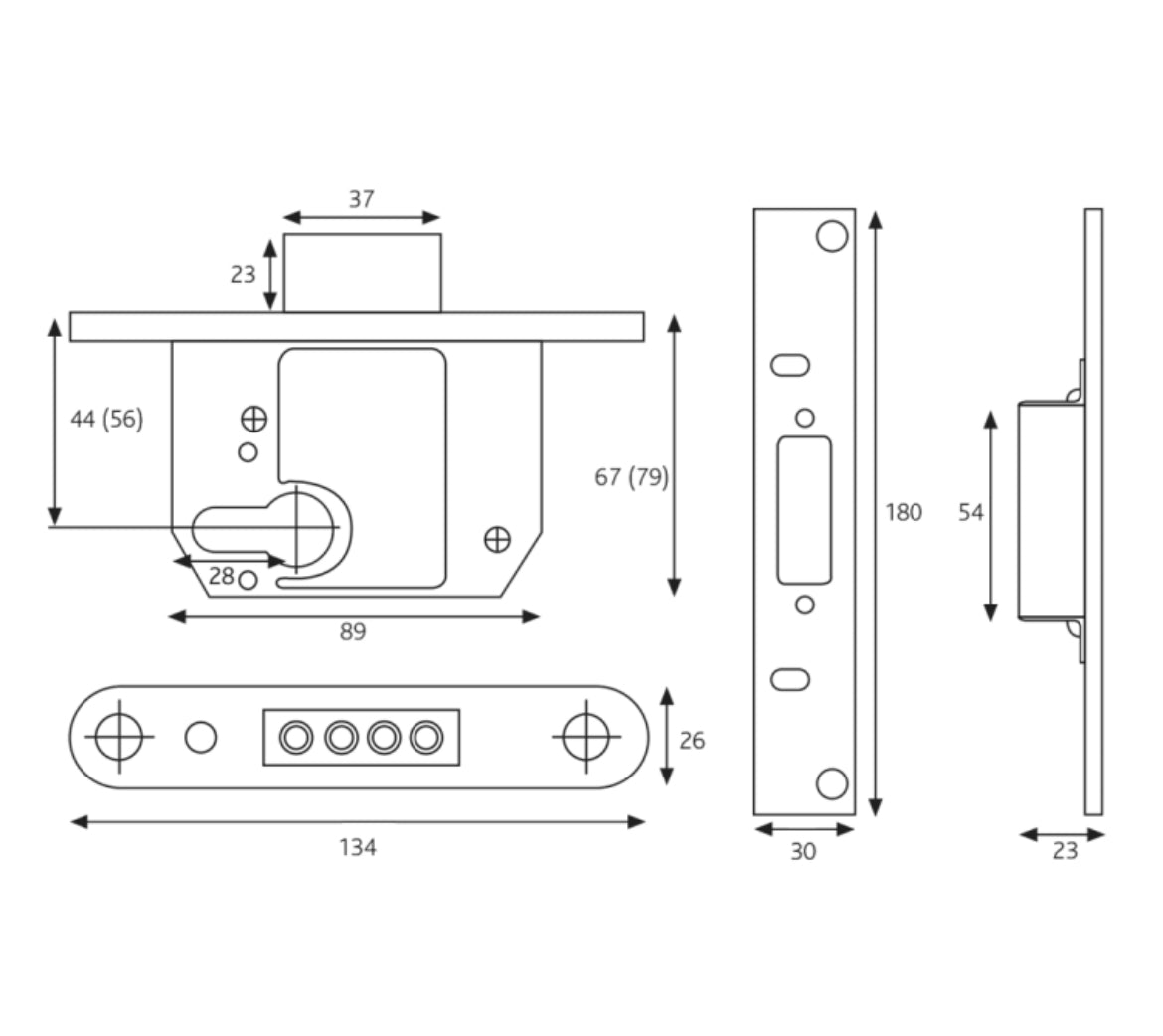 ERA 263 & 363 Fortress BS Euro Deadlock With Cylinder