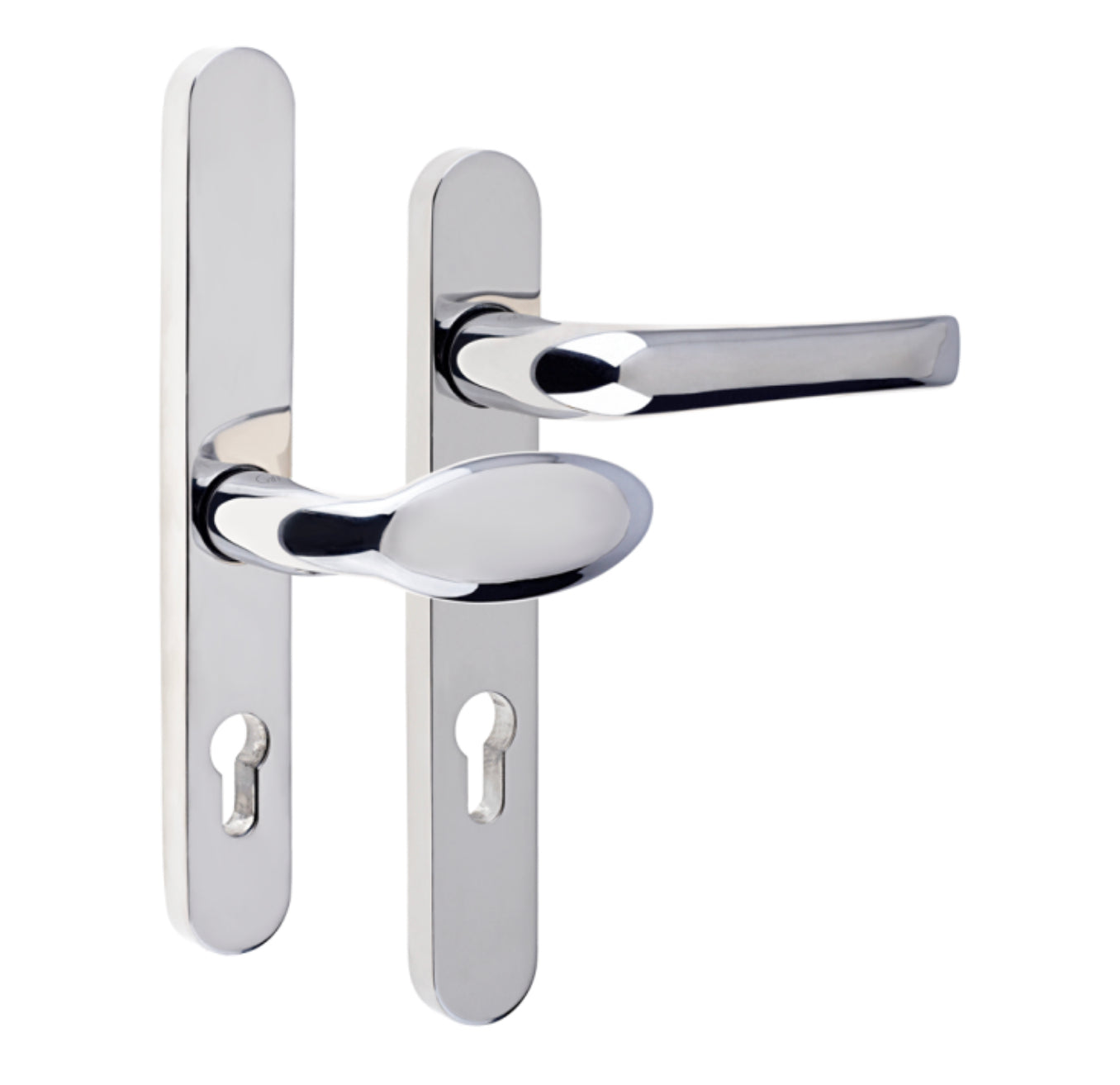 MILA Supa 92 Lever/Pad - 240mm Backplate Polished chrome