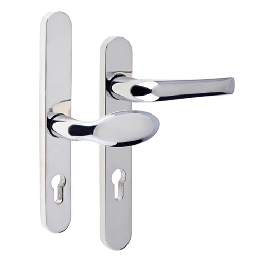 MILA Supa 92 Lever/Pad - 240mm Backplate Polished chrome