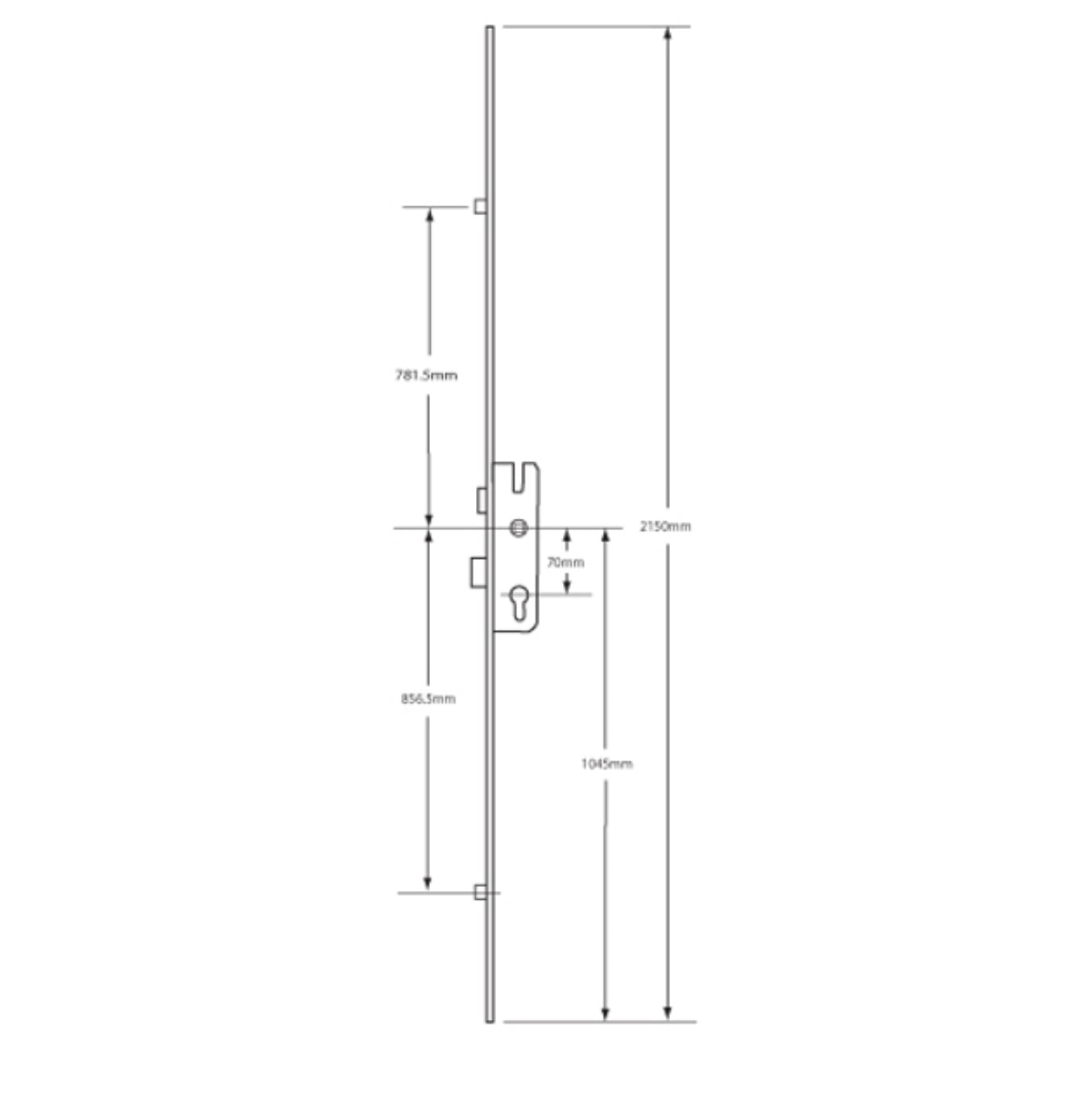 GU Fercomatic Automatic Latch & Deadbolt - 2 Roller