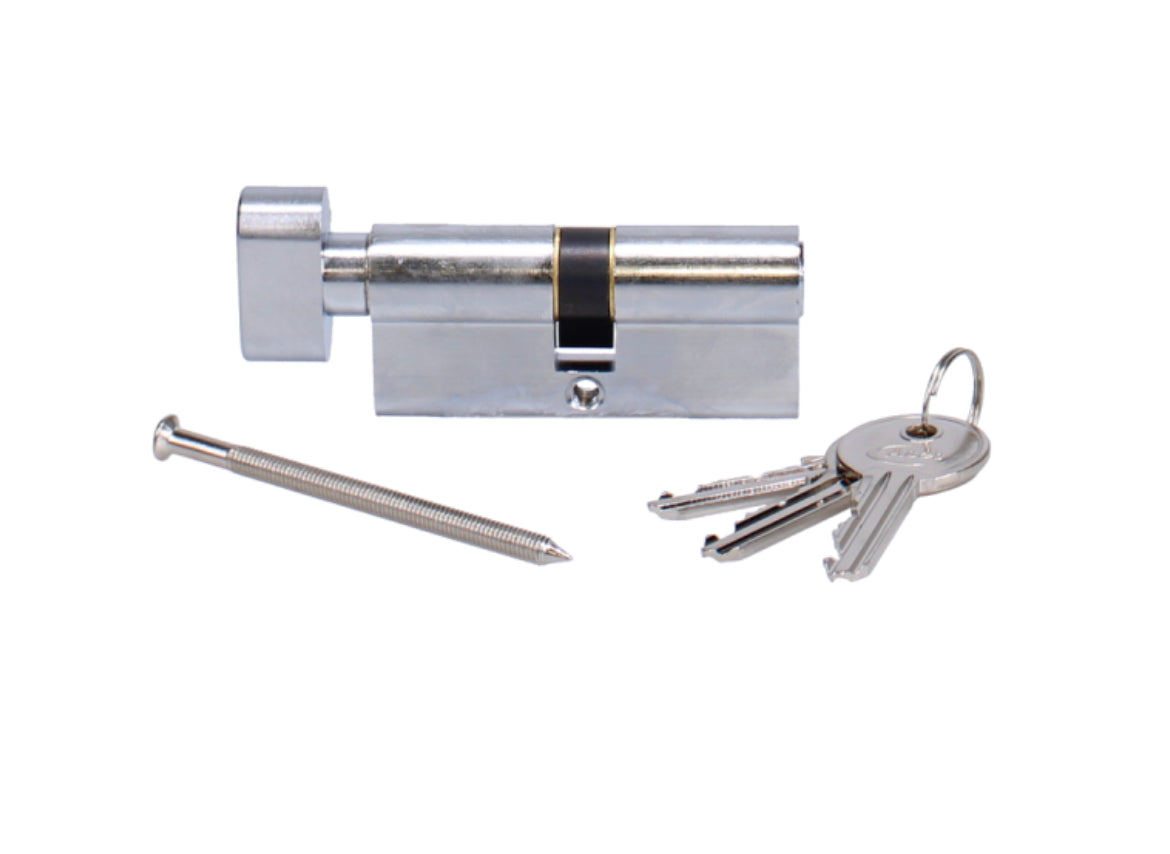 ASEC 5-Pin Euro Key & Turn Cylinder