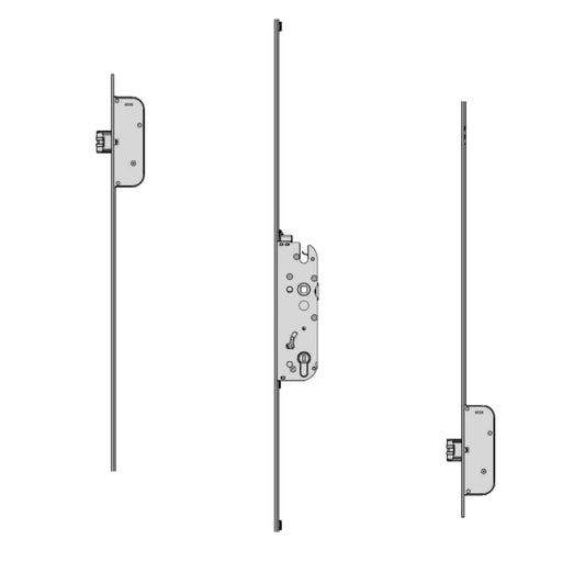 GU Secury Auto Panic E U-Rail Multipoint - 2 Deadlocks