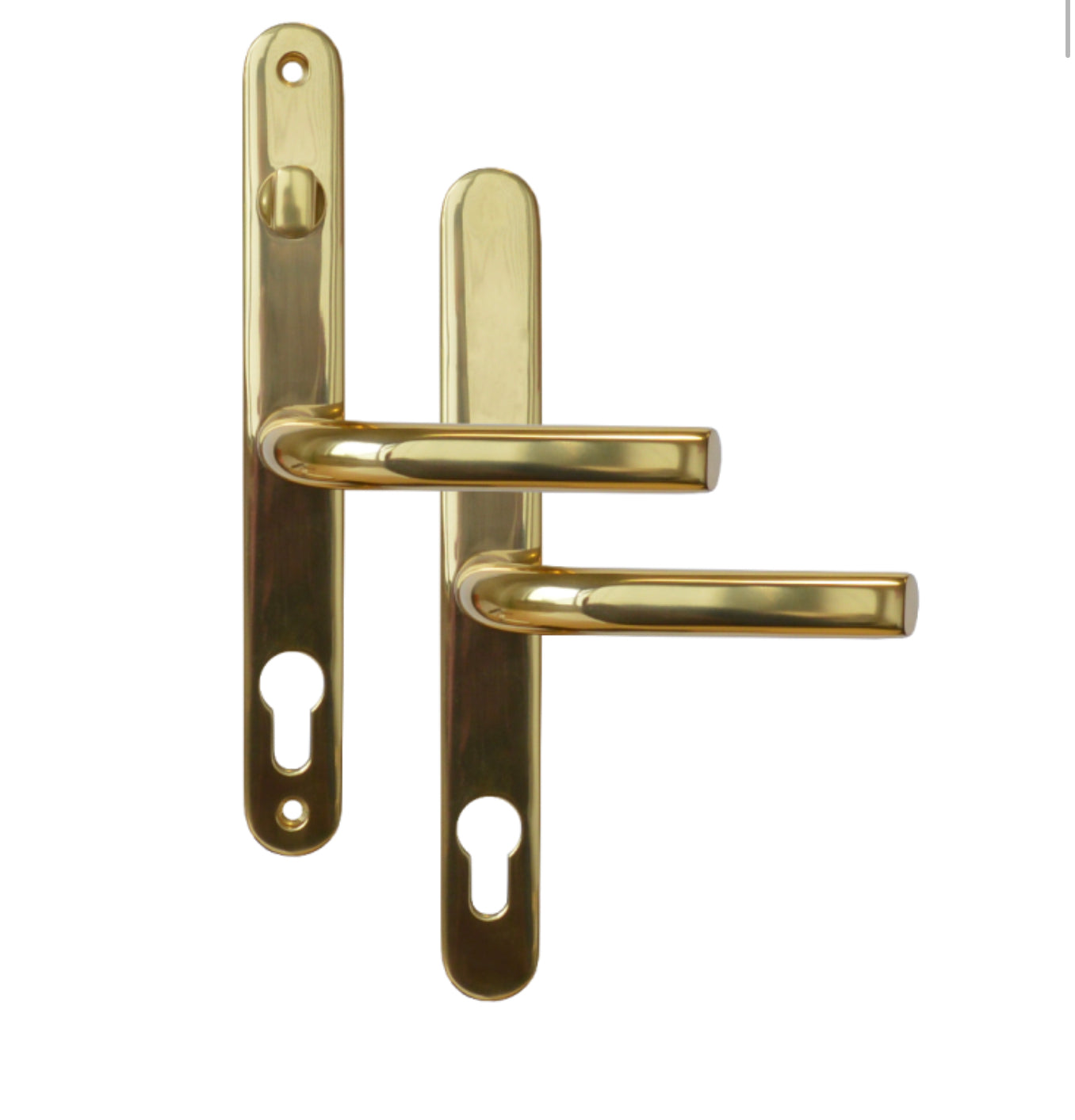 ASEC 68mm Lever UPVC Door Furniture With Snib