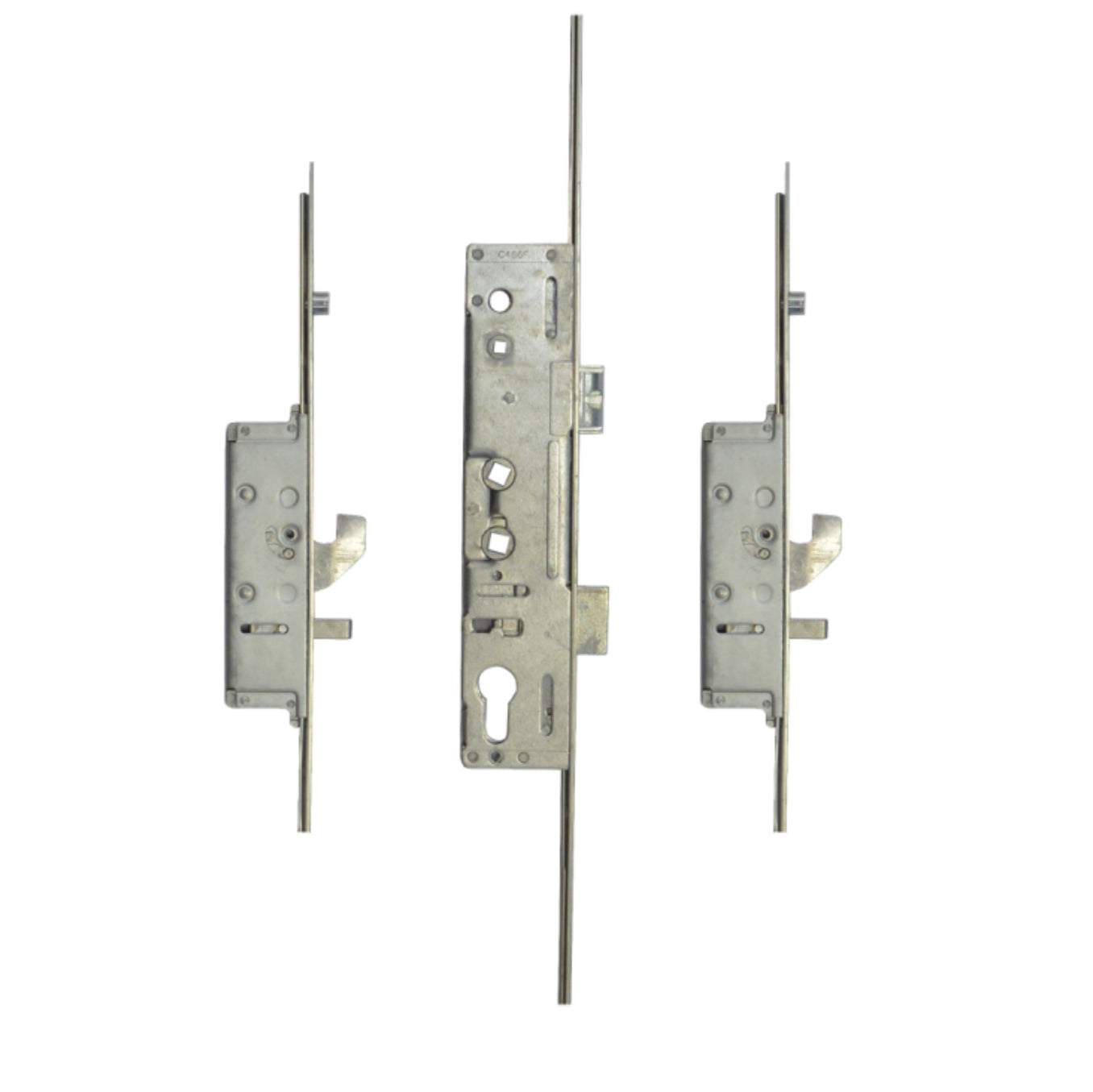 LOCKMASTER Lever Operated Latch & Deadbolt Twin Spindle - 2 Hook 2 Anti-Lift 2 Roller