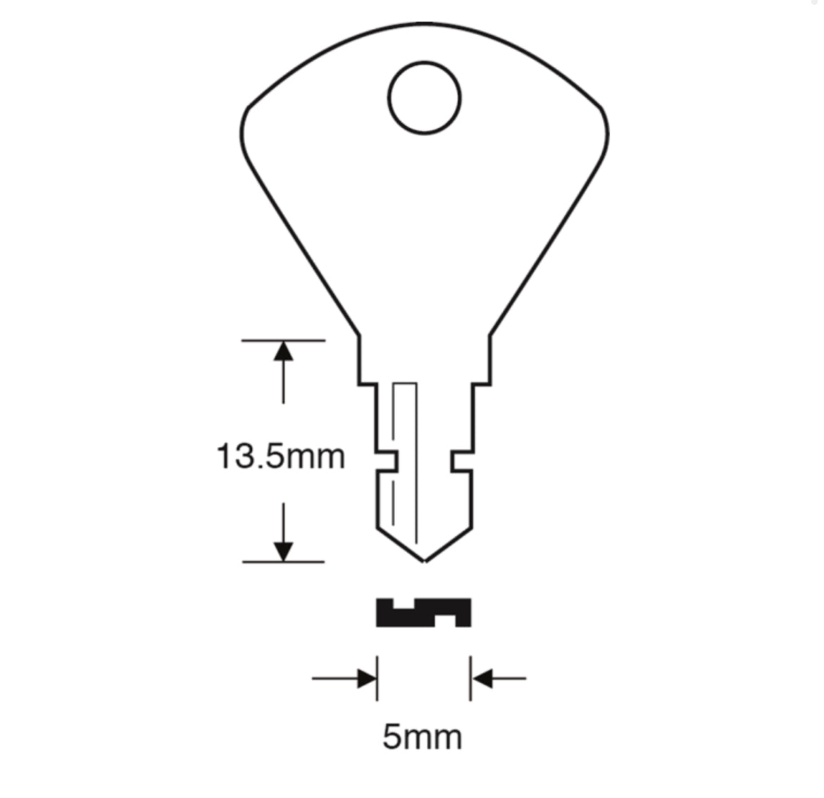 ASEC TS7538 Saracen Window Key