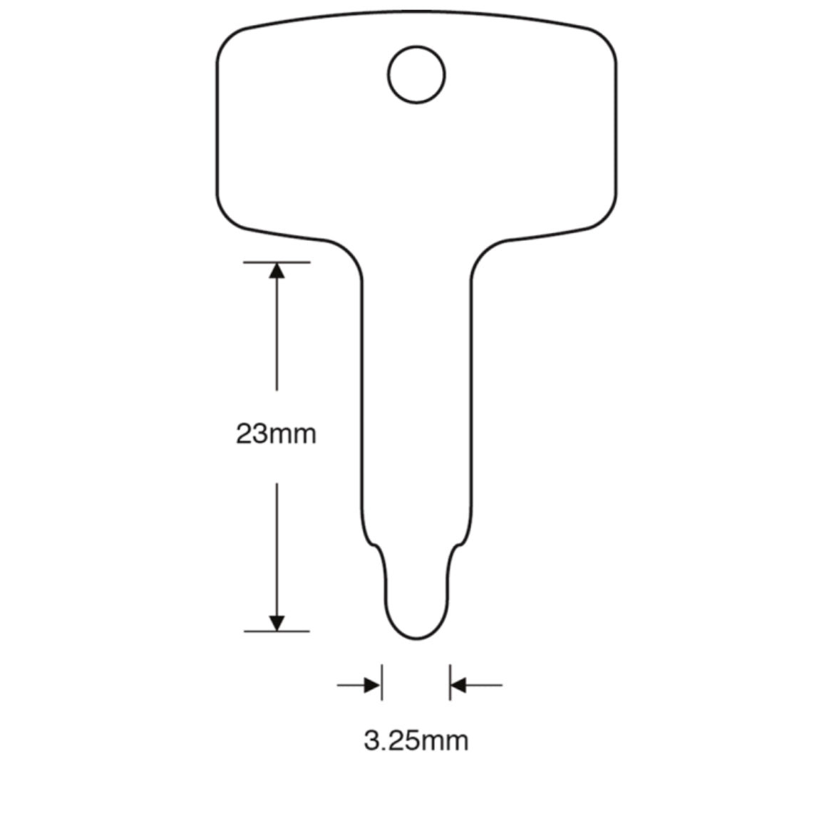 ASEC TS7279 Era Flat Window Key