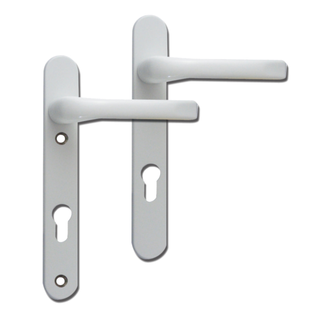 MILA Prolinea 92 Lever/Lever UPVC Furniture - 220mm Backplate