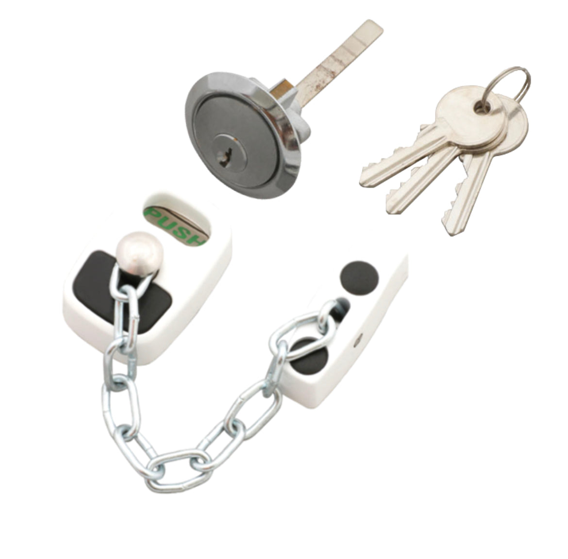 ASEC Door Chain with External Cylinder