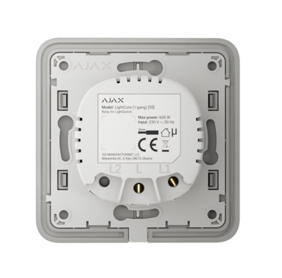 AJAX LIGHTCORE RELAY FOR LIGHTSWITCH (2-GANG)