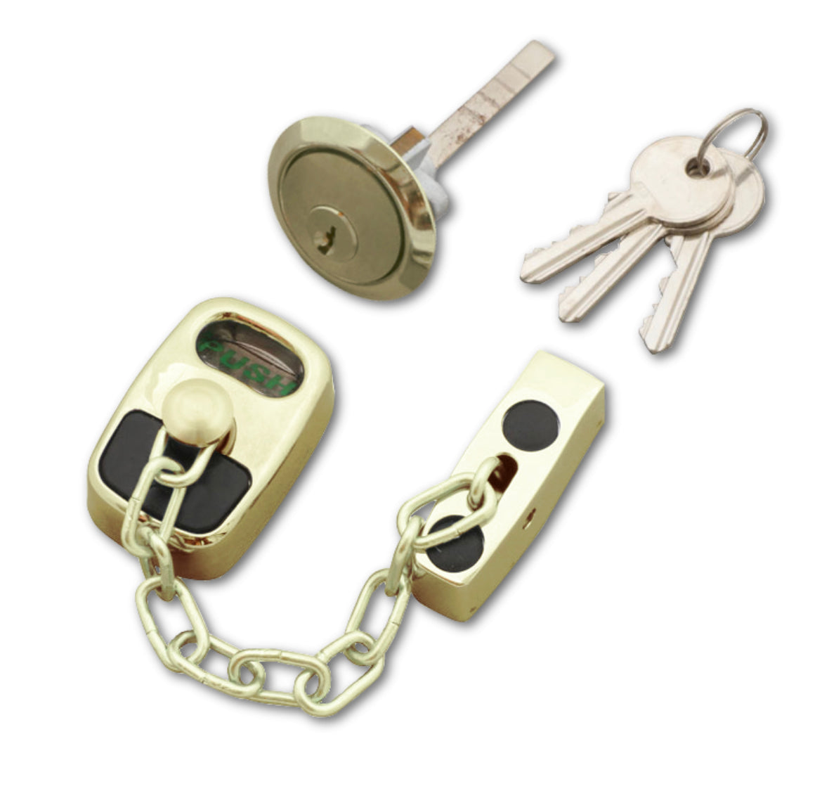 ASEC Door Chain with External Cylinder