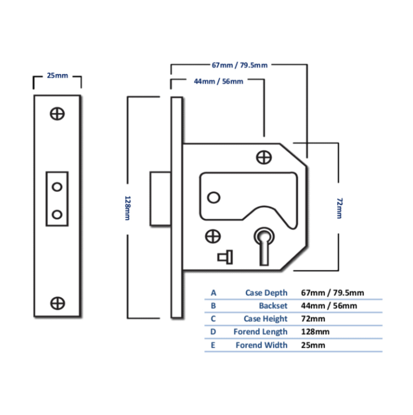 UNION 2134 5 Lever Deadlock